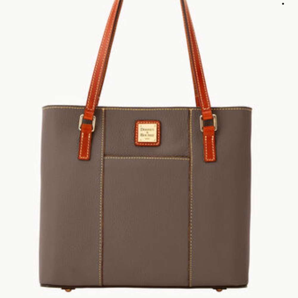 DOONEY & BURKE PEBBLE GRAIN TOTE ALMOST NEW, PREMIUM LEATHER!